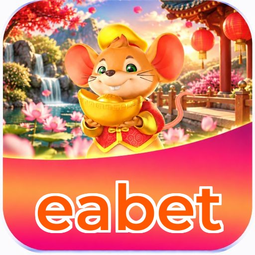 Interface da plataforma eabet mostrando slots populares e bônus de boas-vindas